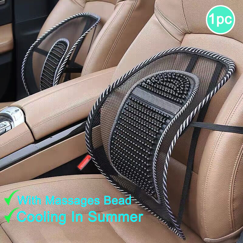 Lumbar Support Pillow Cushion with Massages Bead For Car Sea