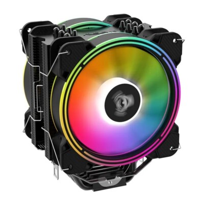 ALSEYE Halo H120D Dual RGB 120mm Fan Air CPU Cooler RGB 3-pin for Intel or AMD