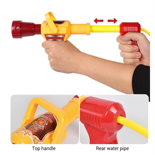 Firefighter Fireman Backpack Water Gun Toy For Kids Water Squirt Outdoor Summer