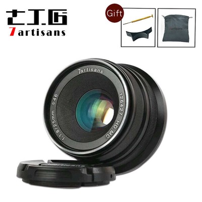 Genuine 7artisans 25mm f1.8 Manual Fixed Lens Aluminum Mount For Fuji 