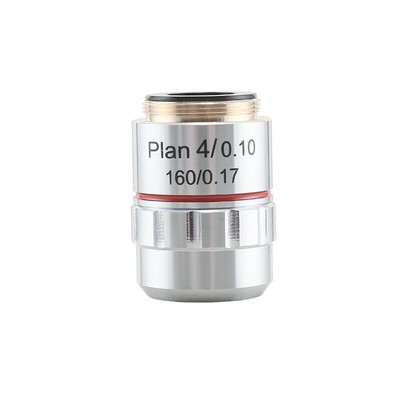 Microscope Plan Achromatic Objective Lens 4X 10X 40X 100X RMS Thread for Olympus