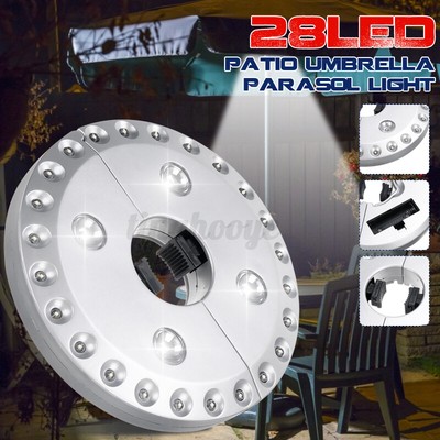 LED Sonnenschirmlampe Sonnenschirm Beleuchtung Gartenschirm Schirmleuchte Lampe