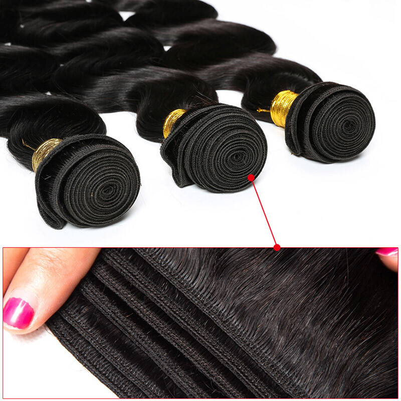 Body Wave 3-5 Bundles Hairpiece As Human Hair Extensions Weaving Sew in Hair US