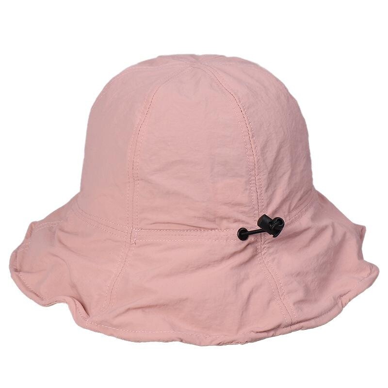 Lady Men Fishing Hat Wide Brim Foldable Bucket Sun Cap Outdoor Summer Sun Hat