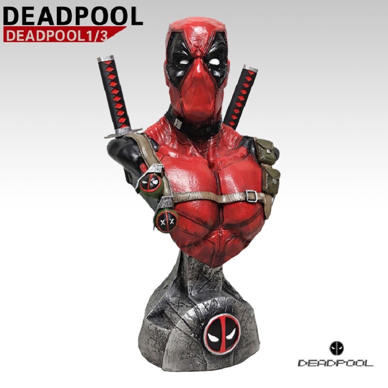 アメコミ DEADPOOL Bust Up Statue Marvel DEADPOOL Custom AMAZING 1/2 Scale Bust Statue **ONE