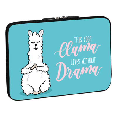 Design Notebook Schutzhülle 17,3 Zoll Laptop Tasche, Yoga Lama Alpaka Tier