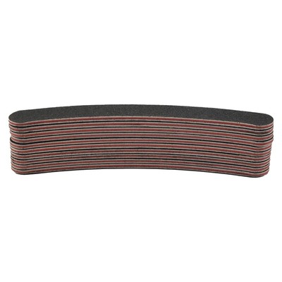  10  Sided 100/180 Grit /Bana Na Curved Nail Files Uk Emery Board U1C8