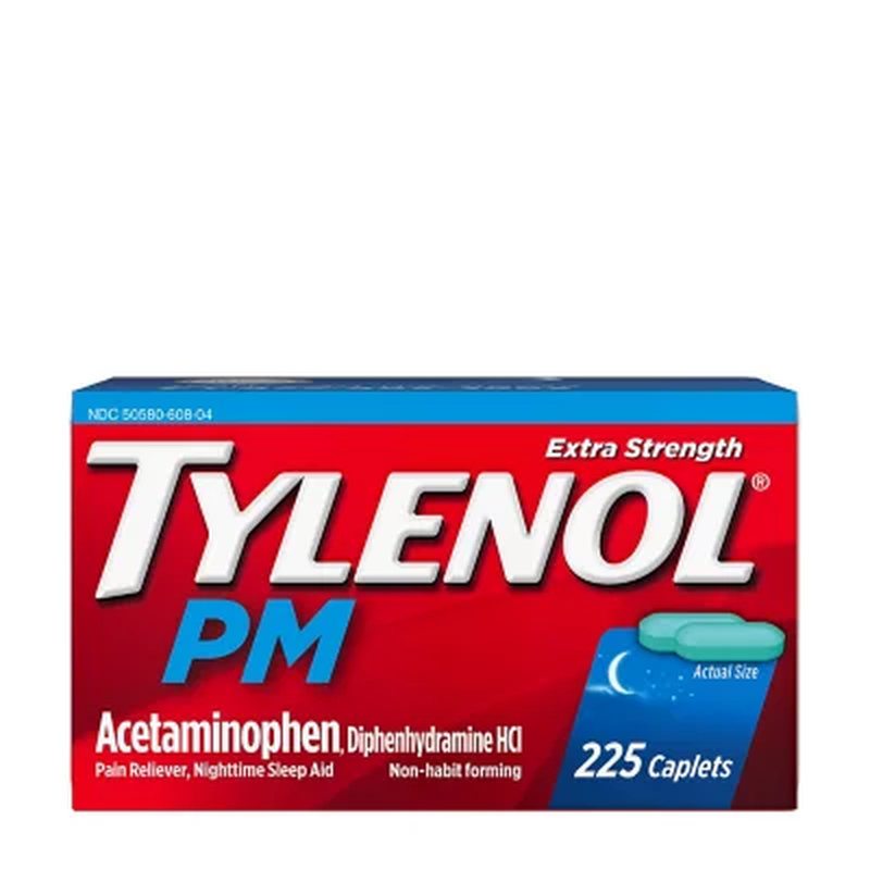 Caplets 500mg Acetaminophen 225 Ct Exp Dec 2024
