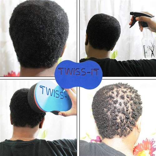 1pcs Barber Head Hair Magic Twist Sponge Brush Dreads Locking Coil