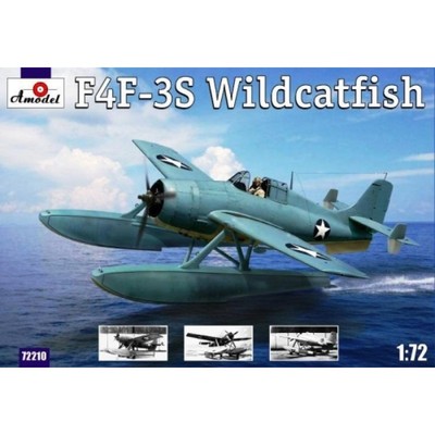 Amodel 72210 - 1/72 F4F-3S 'Widcatfish' USAF Floatplane scale plastic model kit