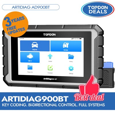 USA 2025 TOPDON AD900 BT PRO+ Vehicle Diagnostic Tool Key Coding Bi-directional