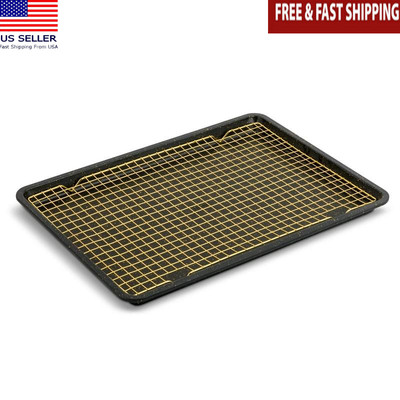 12''x17'' Nonstick Baking Sheet & Cooling Rack Set Premium Quality & Easy Cleaning