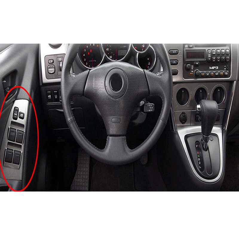 POSSBAY ABS Plastic Auto Door Armrest Window Switch Button Cover Panel Bezel Fra - Foto 7