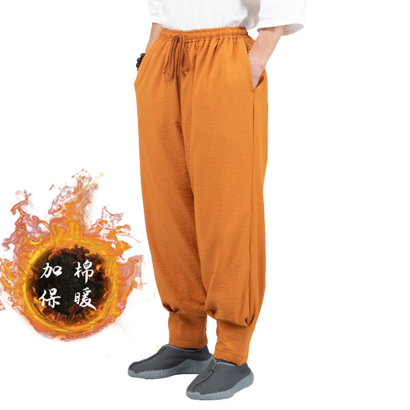 [Kashiko] ★ Kashiko Comfy : Monk Trousers (3色) Buddhist Monk Pants Shaolin Kung Fu Pants Autumn Winter