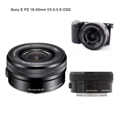 Sony E PZ 16-50mm f/3.5-5.6 OSS Lens Black for Sony E-Mount Cameras A6000 Range