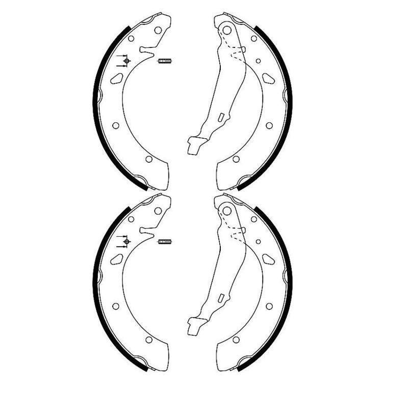 2x Textar 91055200 Jeu De MÃ¢Choires ArriÃ¨Re Pour Honda Accord Vi