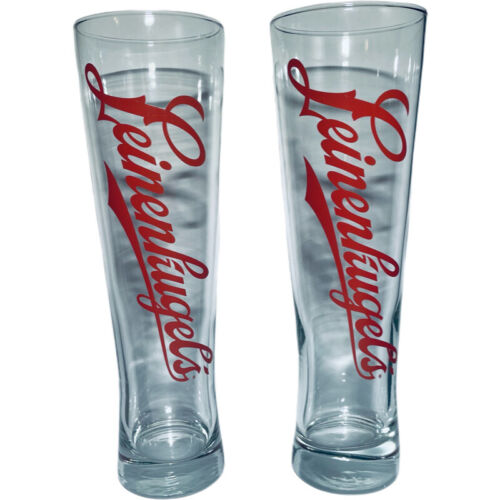 Leinenkugels 22 oz. Beer Glasses | 9.75" Tall | Set of Two (2)