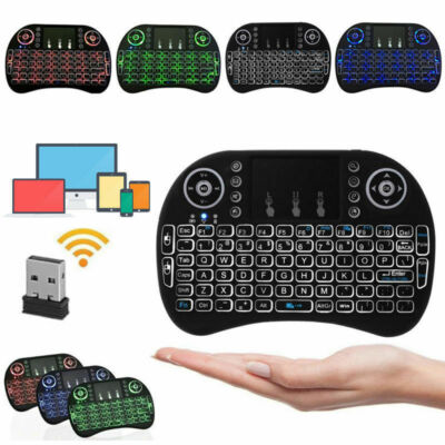 Mini Wireless Keyboard Remote Touchpad 2.4GHz Smart TV Android TV Box PC Backlit