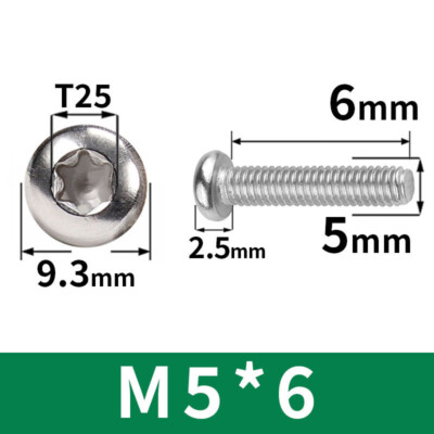 M5 M6 M8 Torx Screws A2 Stainless Steel Star Torx Pan Head Machine Screw Bolts