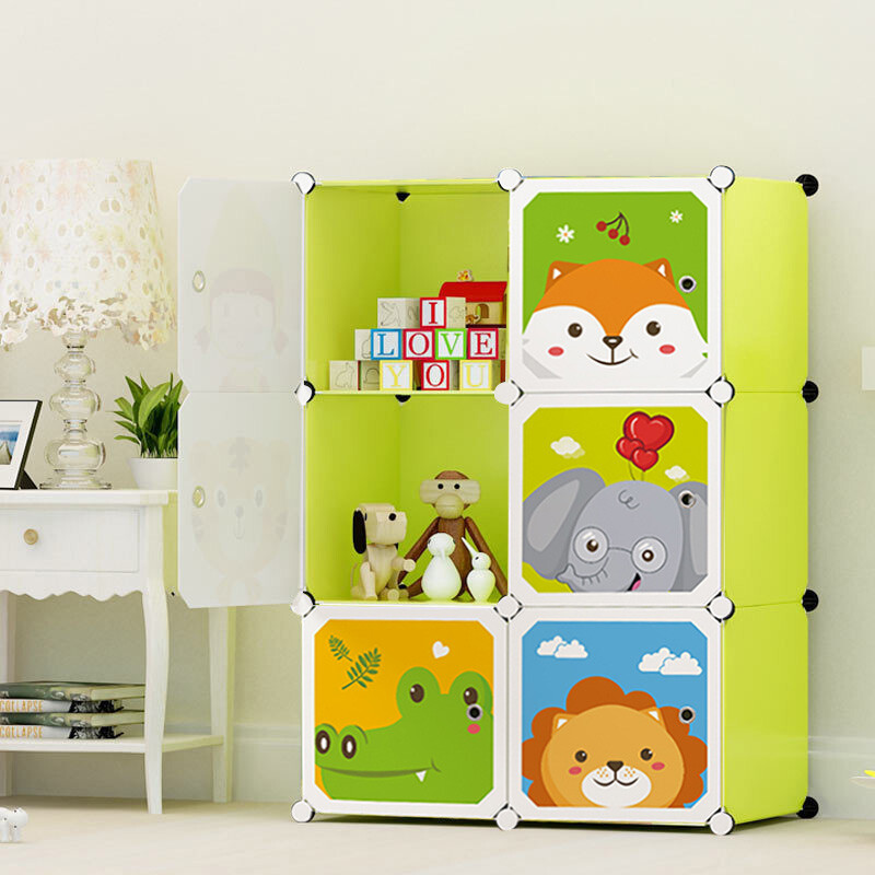 SOGA Portable Wardrobe 6-Cube Animal Design - Product image 5