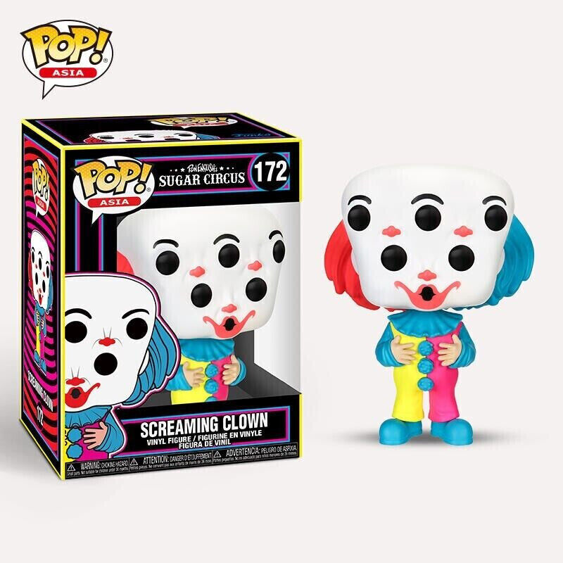 Funko Pop! Asia Sugar Circus SCREAMING CLOWN Black light