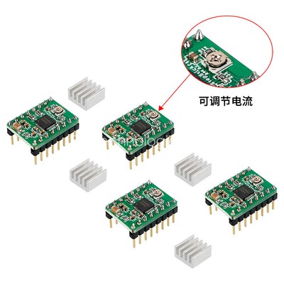 2/5/10Stks A4988 Stepper Motor Driver Module Compatible For Reprap 3D Printer