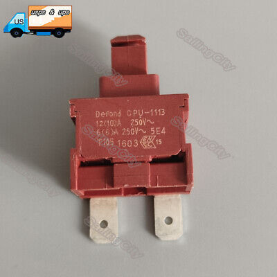 For Defond CPU-1113 ON OFF Power Switch Push Botton 2Pin 13/6.5A 125/250VAC T105