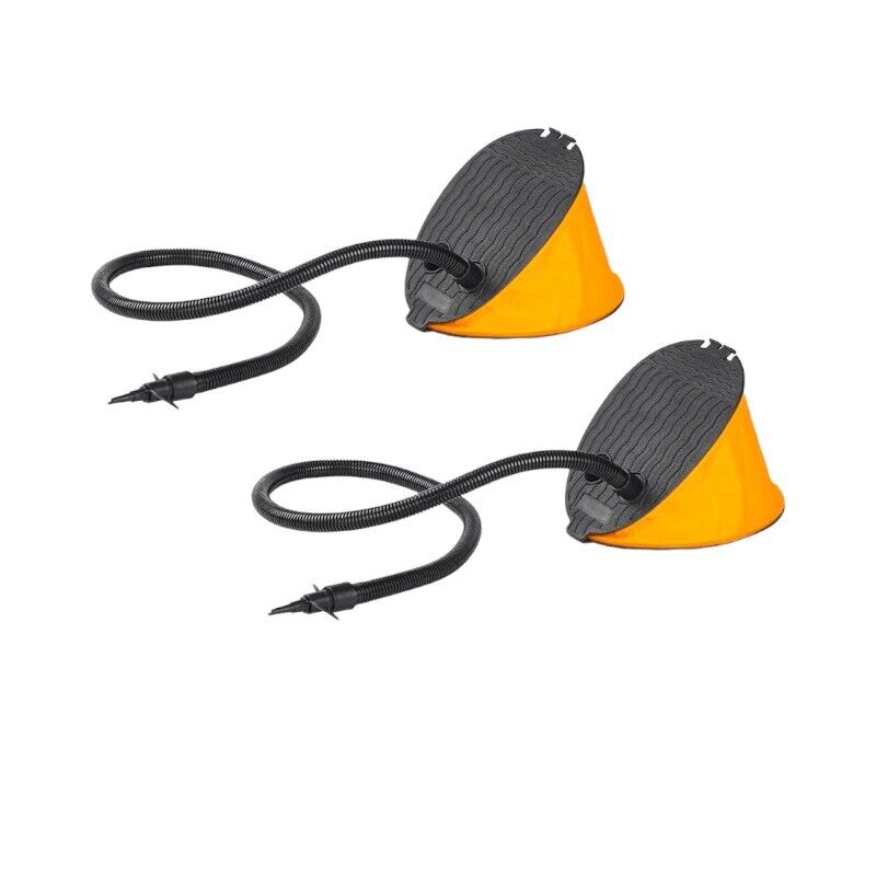 (2-Pack) Portable Foot Pump for Inflating/Deflating Paddle Boards/Mattress/Rafts