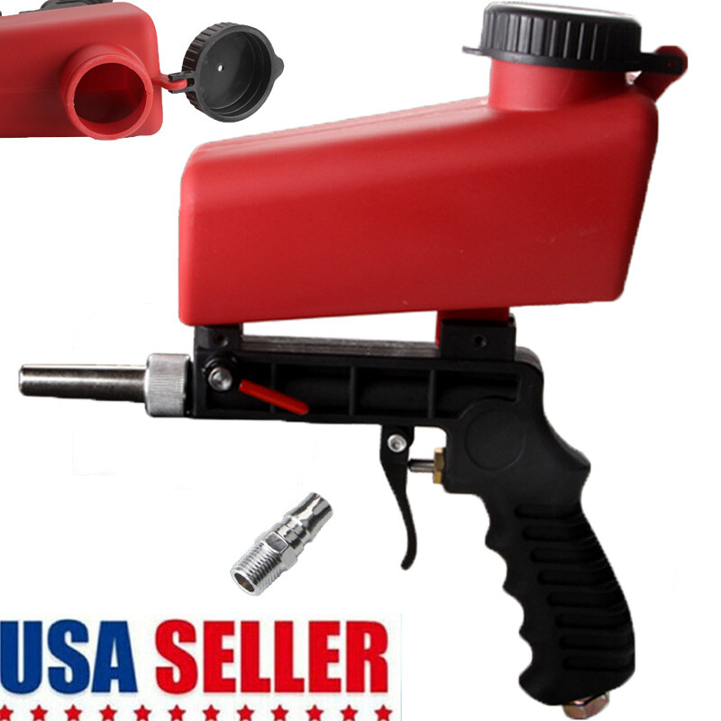 1/4" Air Sandblasting Gun Hand Held Portable Blaster Shot Me