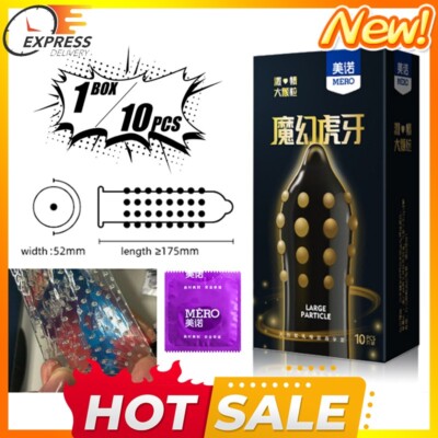 10Pcs Condoms Tight 52Mm Spike Small Size Ultra Thin Latex Condom Men Products