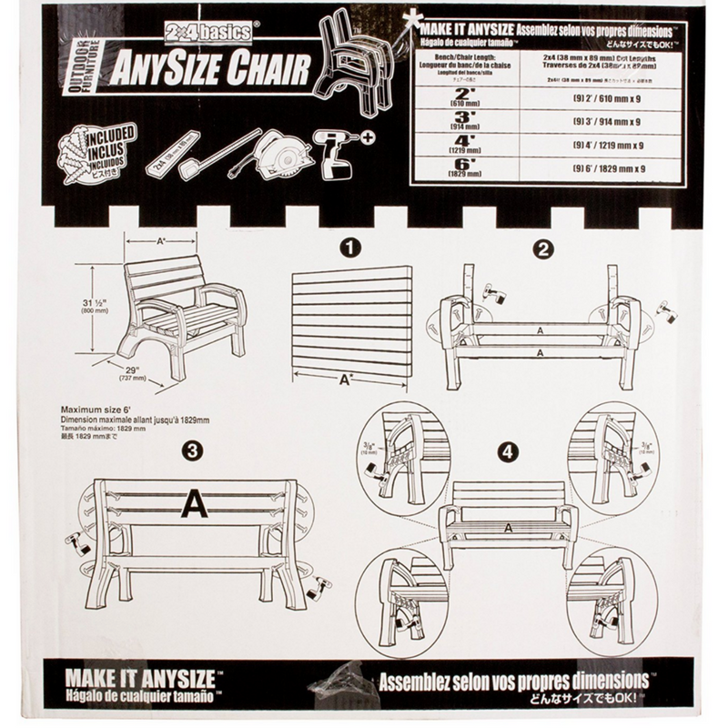 DIY Build Your Own Patio Yard Outdoor Park Bench Custom Chair Ends Benches Sand