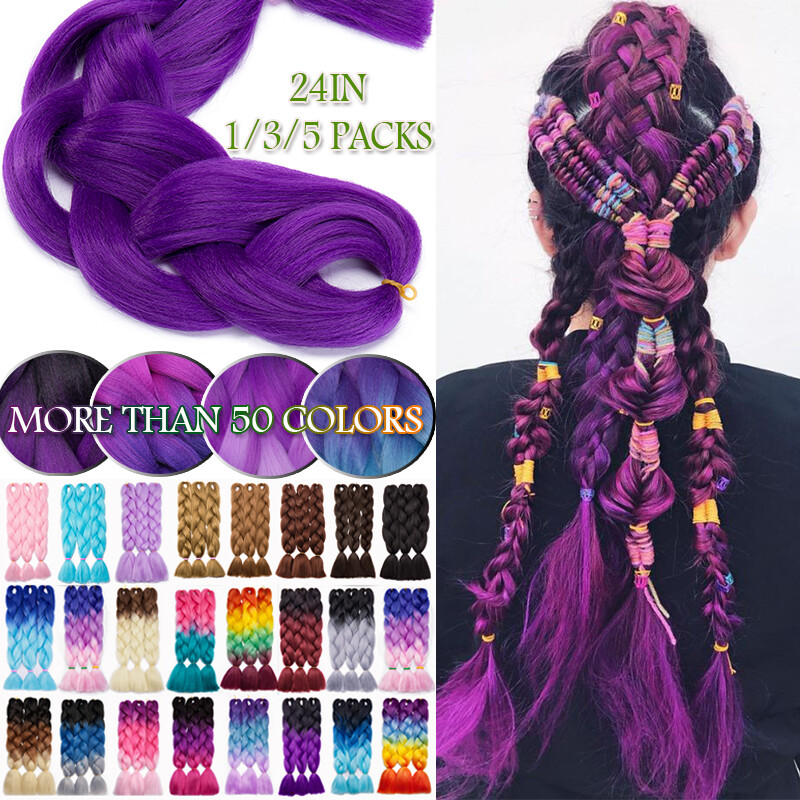 Ful Jumbo Braid Hair Twist Plait Diy Extensions Long Box Ombre Festivsal Us