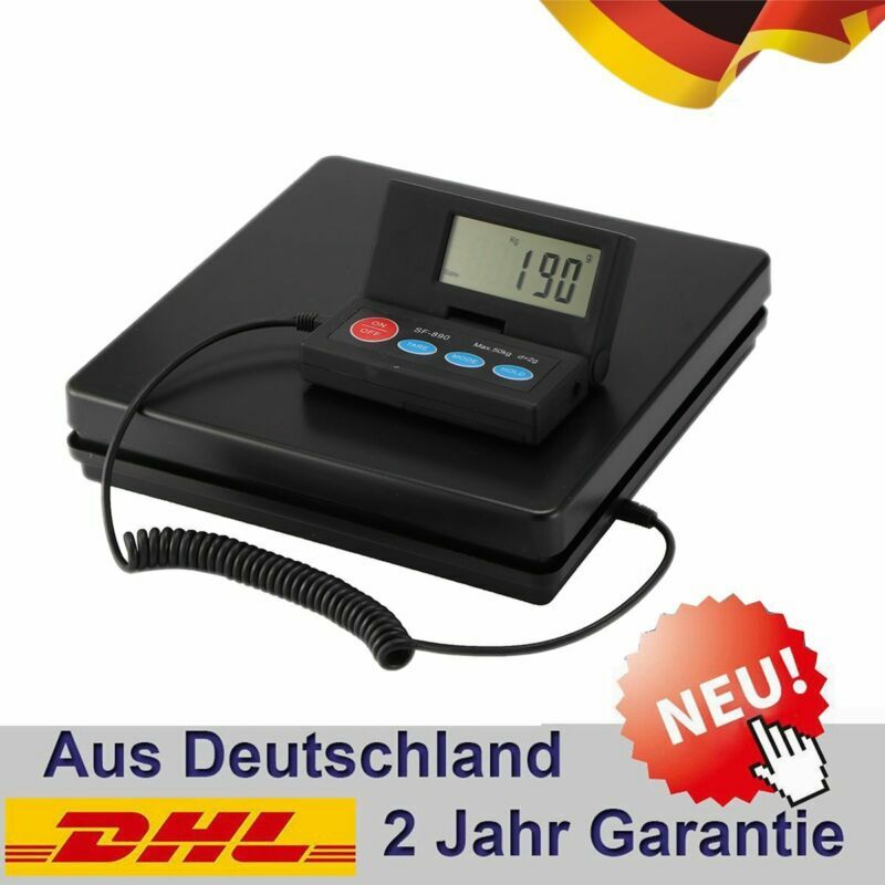 Paketwaage 1g bis 50kg Präzisionswaage Briefwaage Plattformwaage Tischwaage LCD