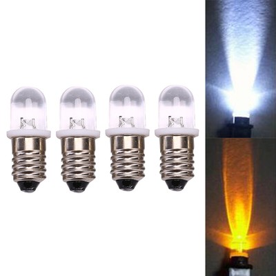 5pcs E10 Led Bulb DC 3V 4.5V Instrunt Bulb Indicator Bulb Flashlight~gw F❤❤