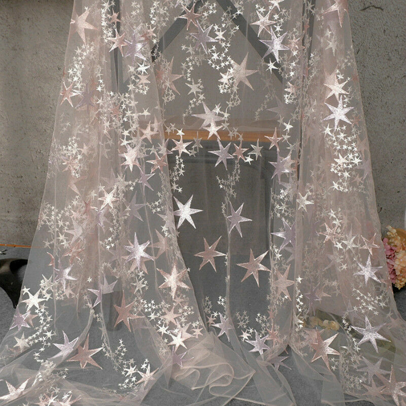 UK Tulle Mesh Lace Embroidery Fabric DIY Tutu Skirt Wedding Dress Costume Sewing