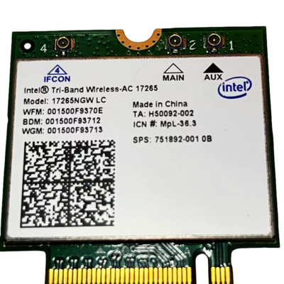 Intel Tri Band Wireless-AC 17265 17265NGW WiGig 867M Wireless WLAN Card BT 4.0