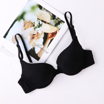 Womens Seamless Push Up Bras Front Closure Comfort Adjustable Underwear Lingerie
