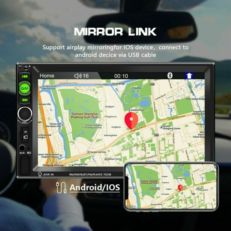 7" inch HD 2 Din Touch Screen Car Stereo MP5 Player Radio IOS Android USB/TF/AUX