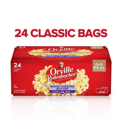 Movie Theater Butter Microwave Popcorn, 3.29 Oz, 24 Ct