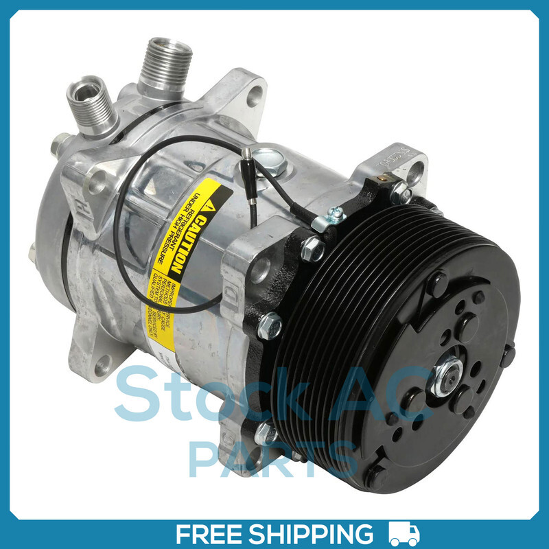 A/C Compressor for Sanden Models 4501-4750/6001-7000/Flex 7/Freightliner - Picture 1 of 7