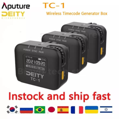 3PCS Deity TC-1 Wireless Timecode Box Generator Microphone Time Coder For Video