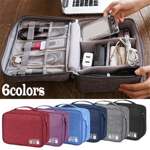 Kabel Elektronik Zubehör Tasche Reise Organizer Aufbewahrungtasche USB Netzteil