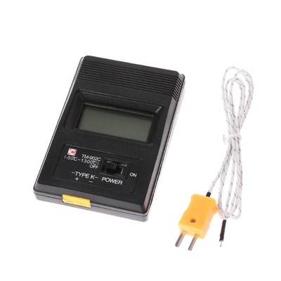 TM-902C Temperature Meter K Type LCD Digital Thermometer Thermocouple Probe 1300