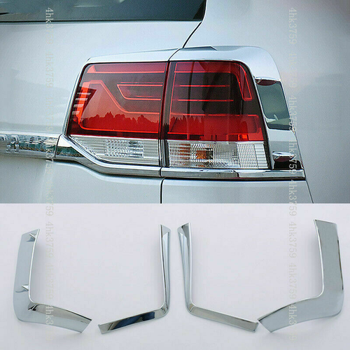 Chrome Rear Tail Light Lamp Cover Trim For Toyota Land