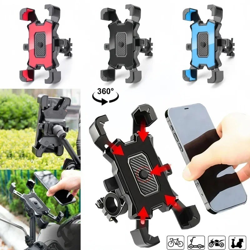 360° Rotating Bike Phone Holder Mount Non-Slip Stand for MTB Motorcycle