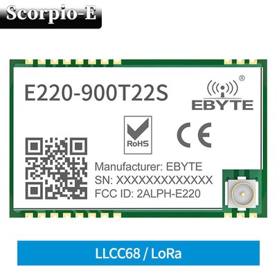 2Pcs  LoRa E220-900T22S SMD Module LLCC68 868MHz 915MHz Smart Sensor Module