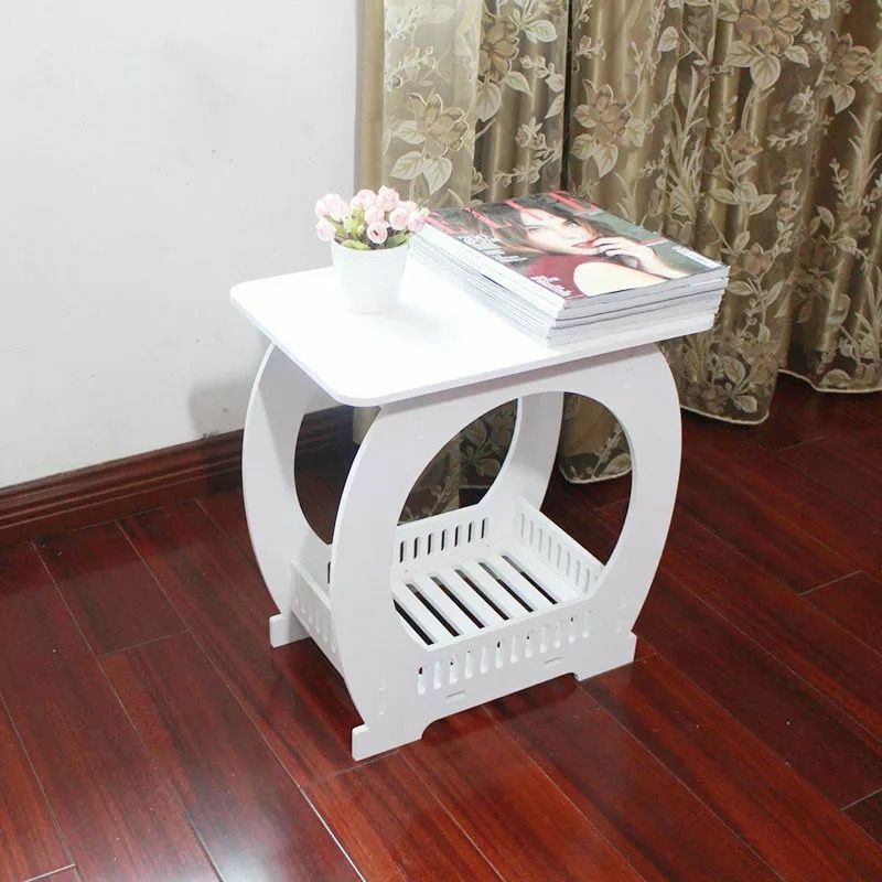 Tavolo Tavolino Console 40cm In Legno Bianco 15335 bal