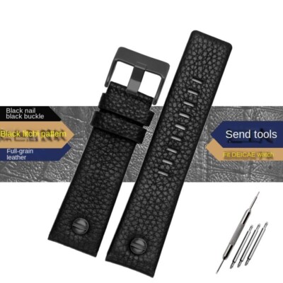 Genuine Leather Watch Strap Fit For Diesel DZ7257 DZ4323 DZ7348 DZ7313 DZ7312