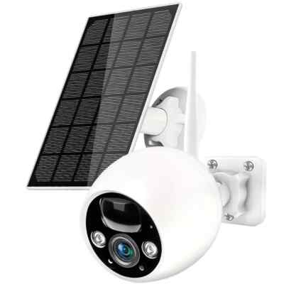 Solar Panel Security Cameras Wireless Outdoor 4MP 2.5K Battery Powered Cameras