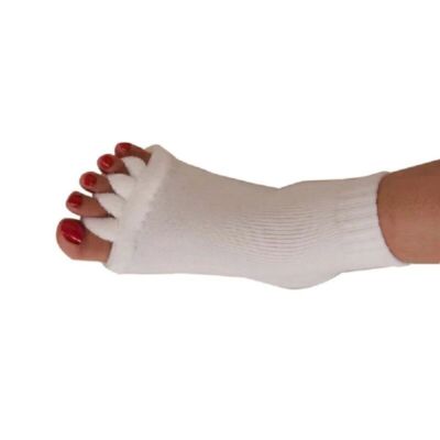 ONLY HAPPY FEET BRINGS YOU THIS TYPE OF FOOT RELIEF Toe Separator Alignment Sock